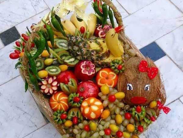 تزیین نارگیل شب یلدا + شبی رویایی با تزیینات عالی نارگیل و منحصر به فرد