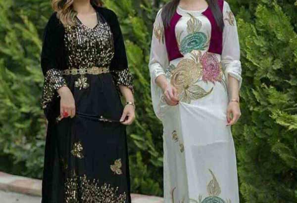 لباس کردی مشکی طلایی + مجموعه ای از قشنگ ترین و زیباترین مدل های لباس کردی زنانه