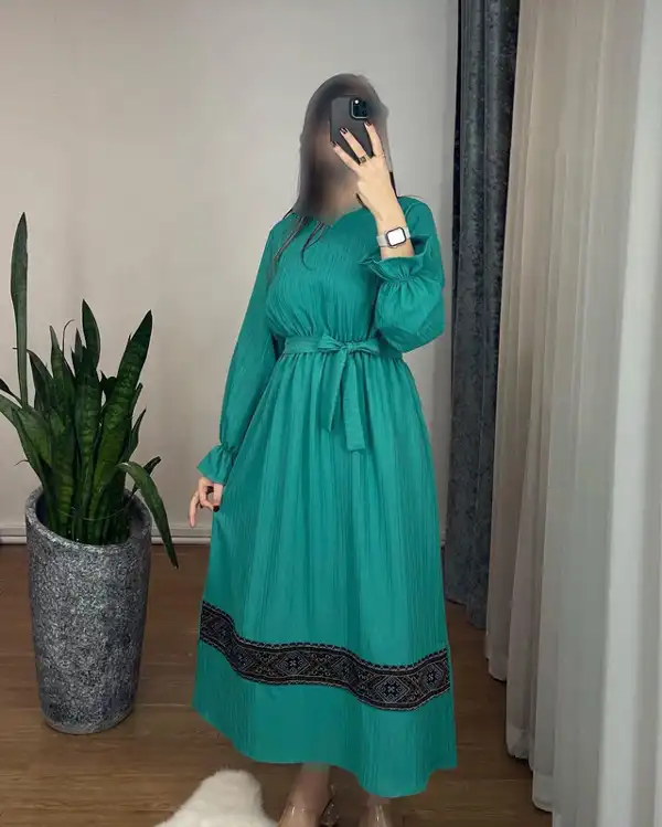مدل لباس بلند خانگی با پارچه خنک گلدار بسیار شیک و ساده