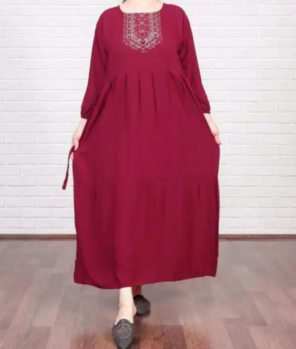 مدل لباس بلند خانگی با پارچه خنک گلدار بسیار شیک و ساده