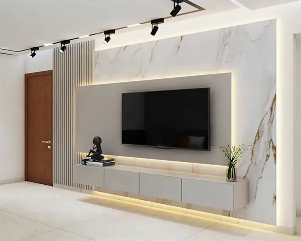 دیزاین پشت تلویزیون + بهترین ایده ها برای دیزاین پشت تلویزیون با جلوه وحشتناک