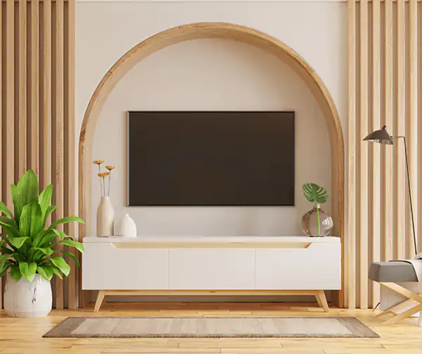 دیزاین پشت تلویزیون + بهترین ایده ها برای دیزاین پشت تلویزیون با جلوه وحشتناک