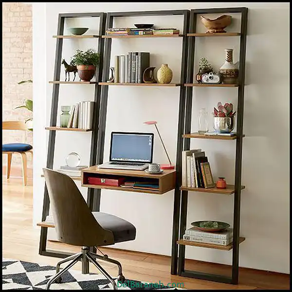 مدل کتابخانه با میز تحریر + بهترین ایده ها برای انتخاب کتابخانه با میز تحریر