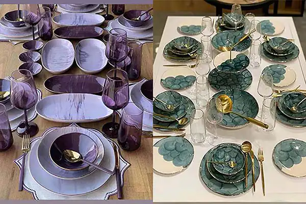 سرویس غذاخوری لوکس + زیباترین مدل های غذاخوری لوکس مخصوص سلبریتی ها