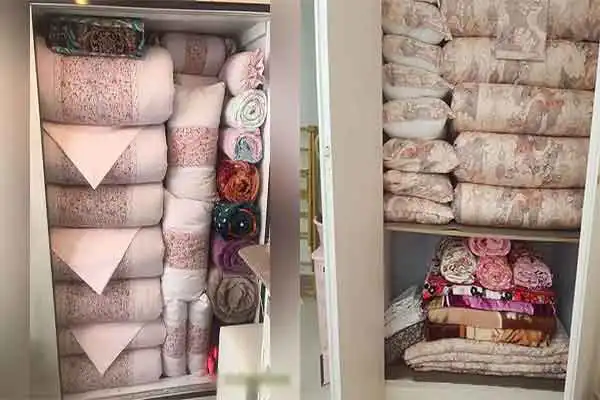 چیدمان وسایل در کمد دیواری + راحت و ساده و شیک ترین چیدمان وسایل در کمد دیواری