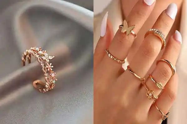 مدل انگشتر دخترانه + با طرح های درخشان و بسیار شیک و لاکچری