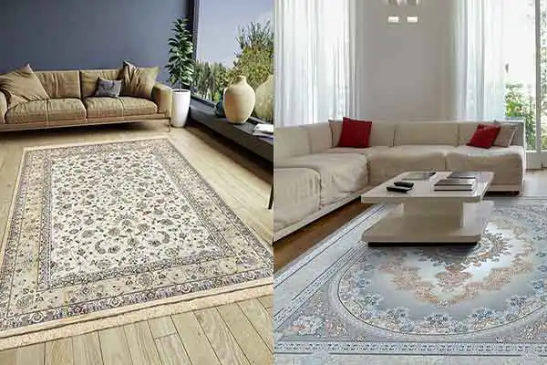 مدل فرش رنگ روشن با طرح و نقش های بسیار زیبا و جدید