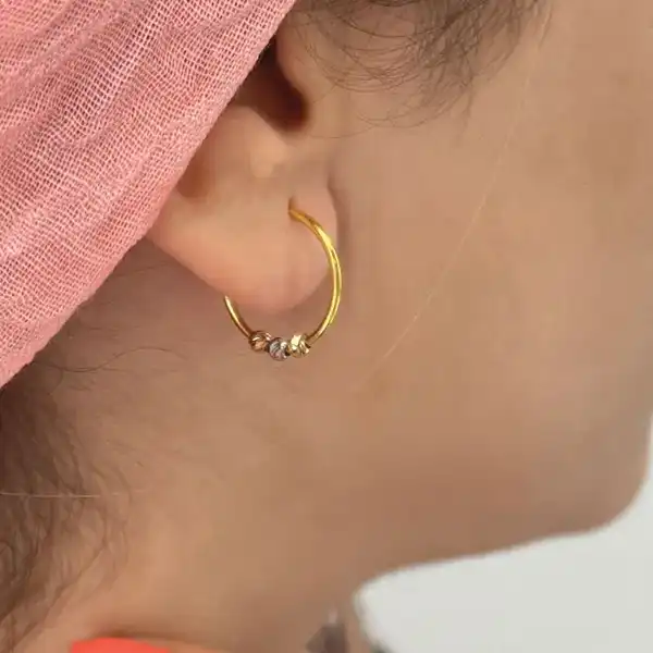مدل گوشواره حلقه ای جدید + شیک ترین و قشنگ ترین مدل های گوشواره حلقه ای