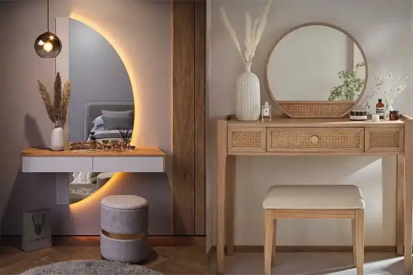 مدل میز آرایش ساده و شیک با طرلحی های بسیار زیبا و منحصر به فرد